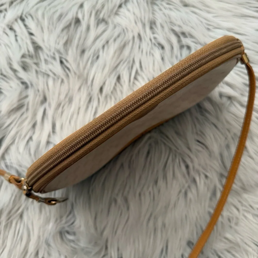 GUCCI Vintage Micro GG Canvas Shoulder Bag PVC Leather Beige - Picture 3 of 16